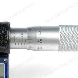 LCD 0 1 0 25mm/0.001mm Electronic Digital Micrometer Meter outside 