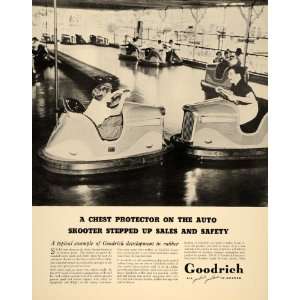  1937 Ad Goodrich Rubber Children Bumper Cars Auto 
