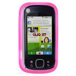  Motorola CLIQ XT/Quench MB501 Trans. Hot Pink Silicon Skin 
