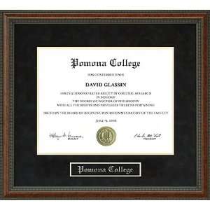 Pomona College Diploma Frame