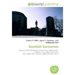  Scottish Surnames (9786133731516) Books
