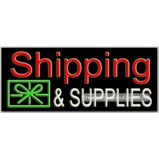 Shipping & Supplies Neon Sign (13H x: Grocery & Gourmet Food
