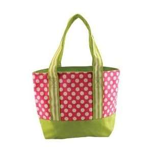   Tote Bag 12.5x4.25x8.5 Pink Dot; 2 Items/Order