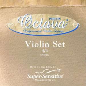 Super Sensitive 2807 Octava Violin String Set, 4/4 Orchestra Gauge