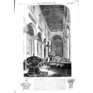  1849 INTERIOR BYZANTINE CHURCH WILTON SALISBURY