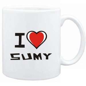  Mug White I love Sumy  Cities