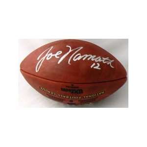  Autographed Joe Namath Ball   Career Stats Sports 