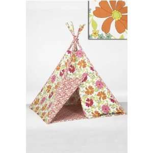  Tee Pee Play Tent   Flower Power: Toys & Games