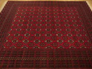   Fine Knots AfghanTurkoman Bukhara Wool Rug Excellent Condition  