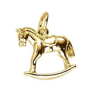    Rembrandt Charms Rocking Horse Charm, 10K Yellow Gold: Jewelry
