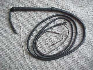 Bullwhip 10 Foot 12 Plait Kangaroo Black Bullwhips  