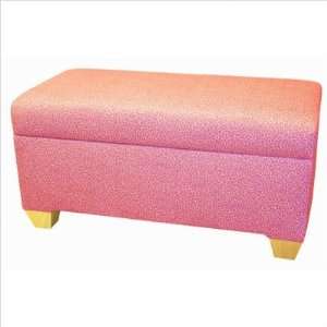  Storage Bench in Pink Font Block Letters, Color Navy, Customize Yes