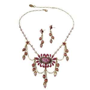 Victorian Style Michal Negrin Jewelry Set: Necklace, Beautifully Made 