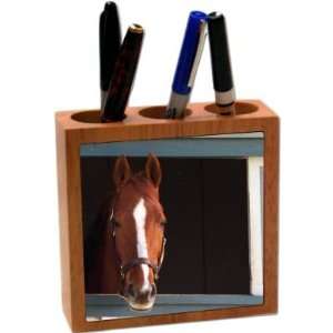  Rikki KnightTM Horse in Stable Design 5 Inch Tile Maple 