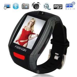   Touch Screen Quad band Bluetooth Watch Phone with Camera Mp3 Mp4 Ebook