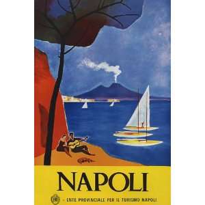  NAPOLI GUITAR PLAYER SAILBOAT BEACH LOVE ITALY ITALIA 