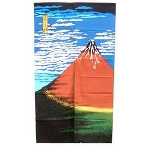  Mt Fuji Noren Doorway Curtain 33x59in #pcos 69