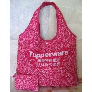  Tupperware Logo Recycle Shopping Tote Bag Fuchsia 