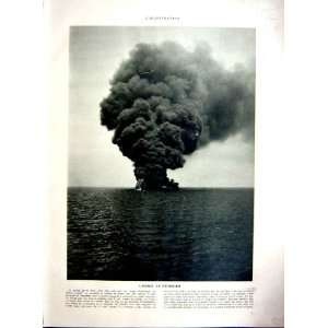  Petrol Explosion Campeador Ship University Rome 1937: Home 