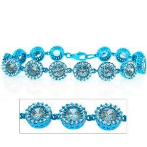  Studio 54 Ladies Bracelet in Azure Steel with Azure Cubic 
