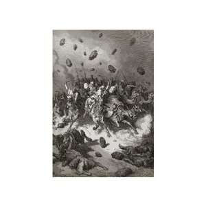    Gustave Dore   Flight Of The Canaanites Giclee: Home & Kitchen