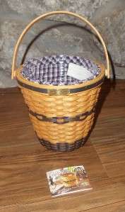 Longaberger J.W. Collection 12 Miniature Basket w Pottery & Wrought 