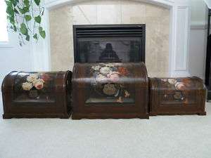 Decorative Nesting Boxes Set of 3 Stored Inside of 1  