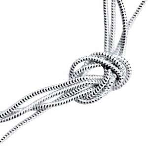 Venus Ribbon Rayon Metallic Elastic Cord, Silver: Arts 
