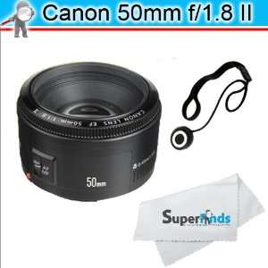  Canon EF 50mm f/1.8 II Camera Lens + Accessory Kit: Camera 