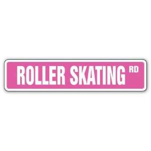  ROLLER SKATING  Street Sign  skater skates derby gift 