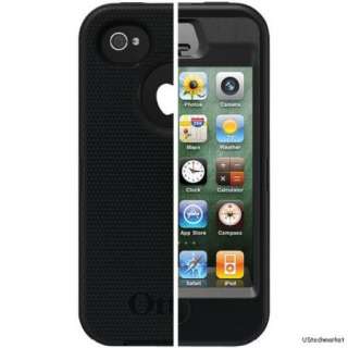 OtterBox Defender Series Case for Apple iPhone 4 4G 4S Black w/ Clip 