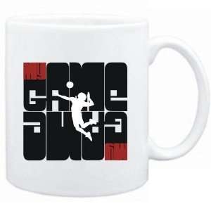 Mug White  My Game   Volleyball Silhouette  Sports:  