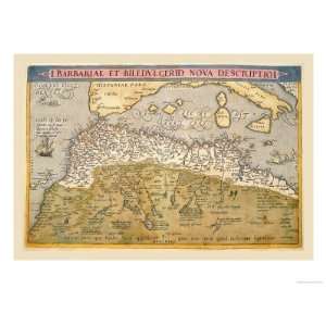   Poster Print by Abraham Ortelius, 12x16:  Home & Kitchen