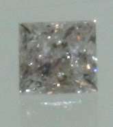loose GIA certified princess .44ct diamond I2 H vintage estate antique 