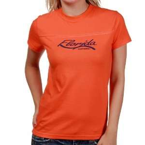 Florida Gators Ladies Orange Coachs Crew T shirt  Sports 