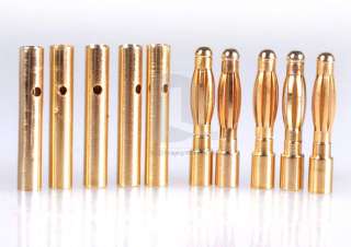 mm Gold Bullet Connector Plug RC 5 Pairs TO23  