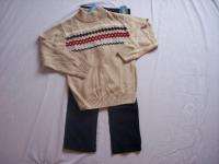 NWT Boys Gymboree Ski Cabin sweater & blue corduroy pants ~ 7 10 slim 