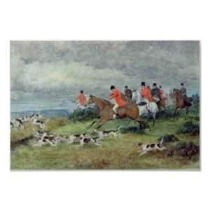  Fox Hunting in Surrey, 19th century Posters: Home 