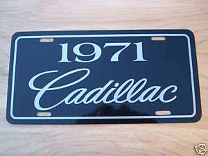 1971 Cadillac license plate tag 71 Caddy sign Eldorado  