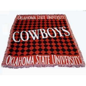   50x60 Acrylic Afghan Blanket   NCAA College: Sports & Outdoors