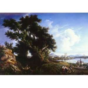  12X16 inch Carelli Consalvo Landscape Near Naples/Isle Of 