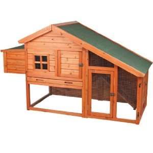   : Trixie Natura Peak Roof Chicken Coop with Outdoor Run: Pet Supplies