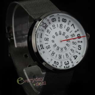 White Wrist Watch Rare Steel Watch Rotary Case Men Lady  