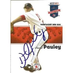  David Pauley Signed 2008 Projections Card Orioles Sports 