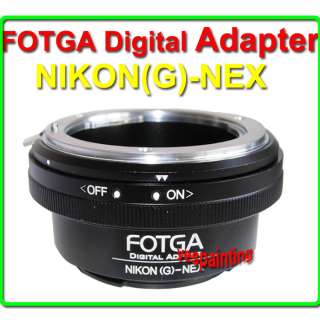 New Nikon G to Sony E Mount Camera Adapter NEX 3 NEX 5  