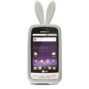 White Bunny Rabbit with Tail LG Optimus M MS690 Cricket / MetroPCS Gen 