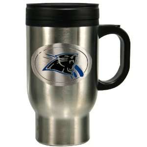  Carolina Panthers Stainless Steel Travel Mug: Sports 