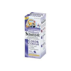  Sudafed PE Cold and Cough Liquid for Children, Grape 
