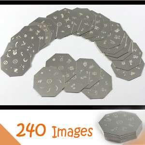 Lot 120 Designs Nail Art Stamping Metal Plate Kit S157  