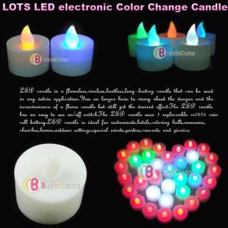 Changing 7 Color LED Electronic Flameless Candle Light  